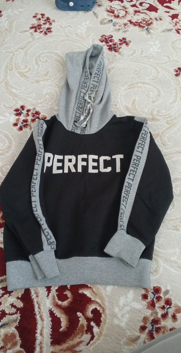 Erkek Çocuk Baskılı Kapüşonlu Sweatshirt - Görsel 4