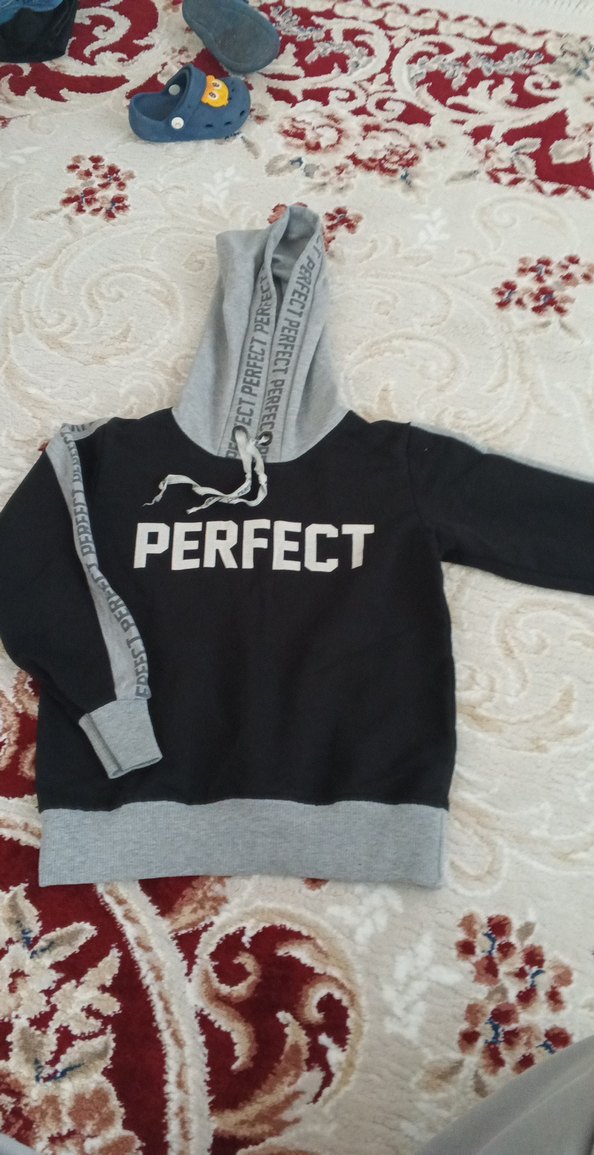 Erkek Çocuk Baskılı Kapüşonlu Sweatshirt - Görsel 2