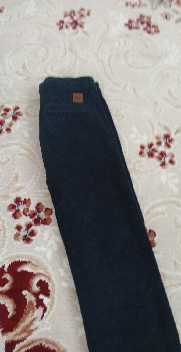 Düğmeli Lacivert Erkek çocuk Kot Pantolon - Görsel 2