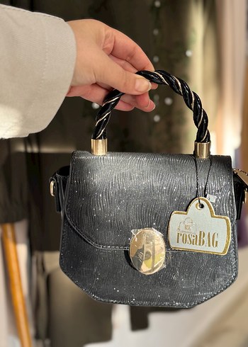 Siyah simli Kadın Çanta - Görsel 3