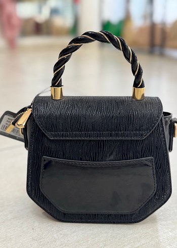 Siyah simli Kadın Çanta - Görsel 2