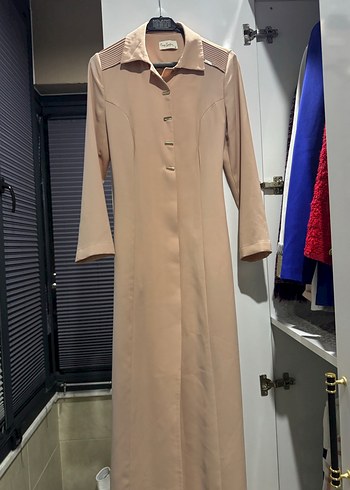 Pudra Düğmeli Kadın pardesü - Görsel 3