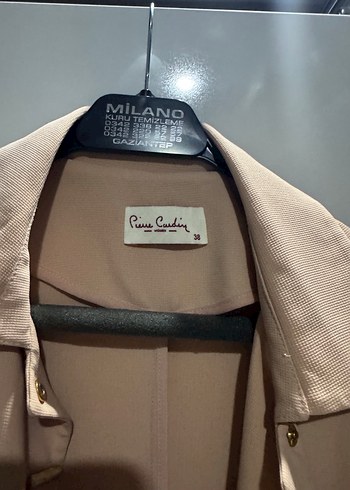 Pudra Düğmeli Kadın pardesü - Görsel 2