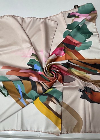 Çok Renkli Kadın eşarp twill