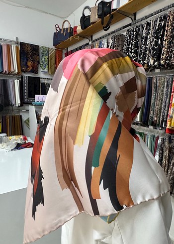 Diğer Çok Renkli Kadın eşarp twill