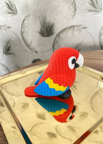 Renkli Kırmızı Papağan - Görsel 2