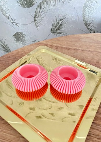 Pembe Renkli Mumluk Çift Set - Görsel 2