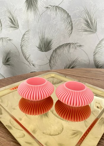 Pembe Renkli Mumluk Çift Set - Görsel 3