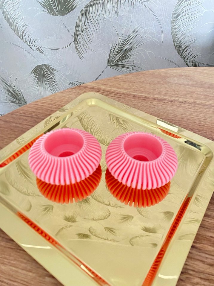 Pembe Renkli Mumluk Çift Set - Görsel 2