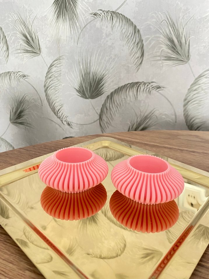 Pembe Renkli Mumluk Çift Set - Görsel 3