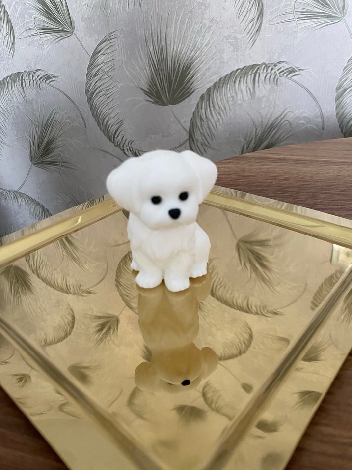 Beyaz Minik Oyuncak Köpek - Görsel 2