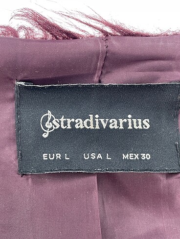 l Beden bordo Renk Stradivarius Sahte Kürk %70 İndirimli.