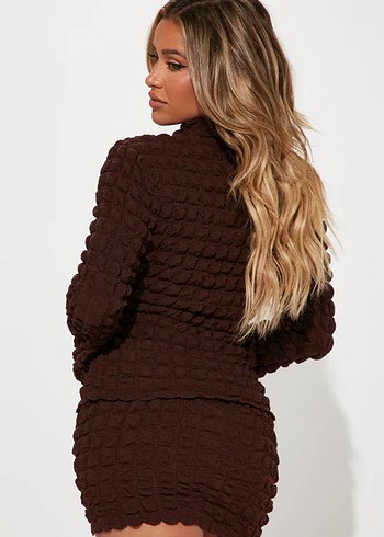 Kahverengi Alt Üst Takım - Görsel 4