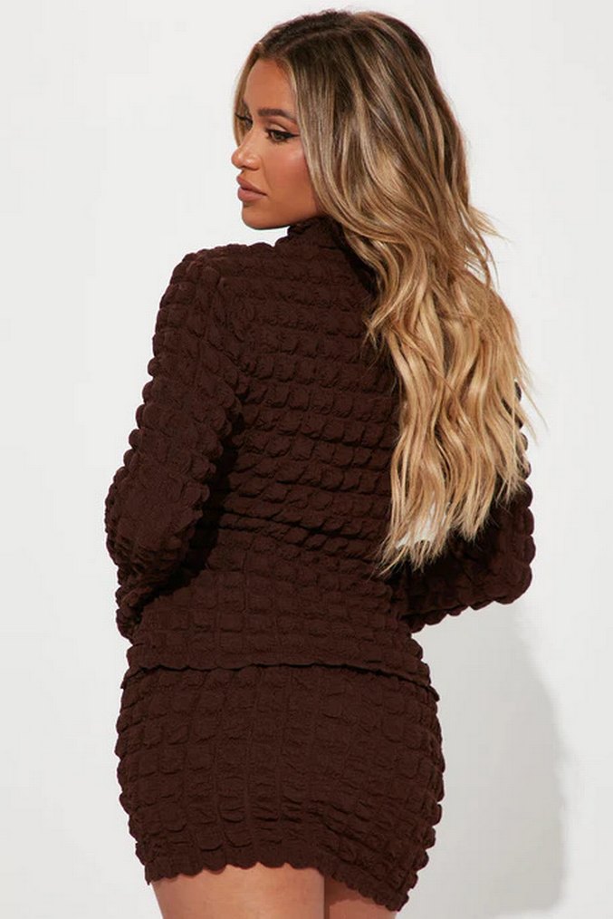 Kahverengi Alt Üst Takım - Görsel 4