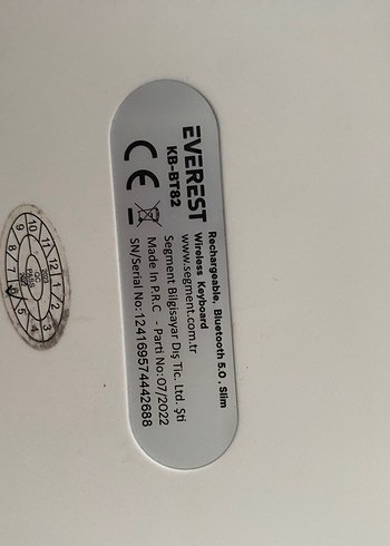 Everest Kablosuz Klavye - Görsel 3