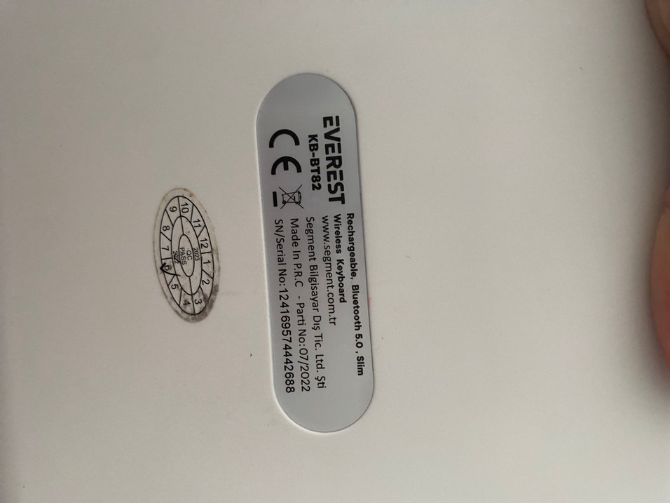 Everest Kablosuz Klavye - Görsel 3