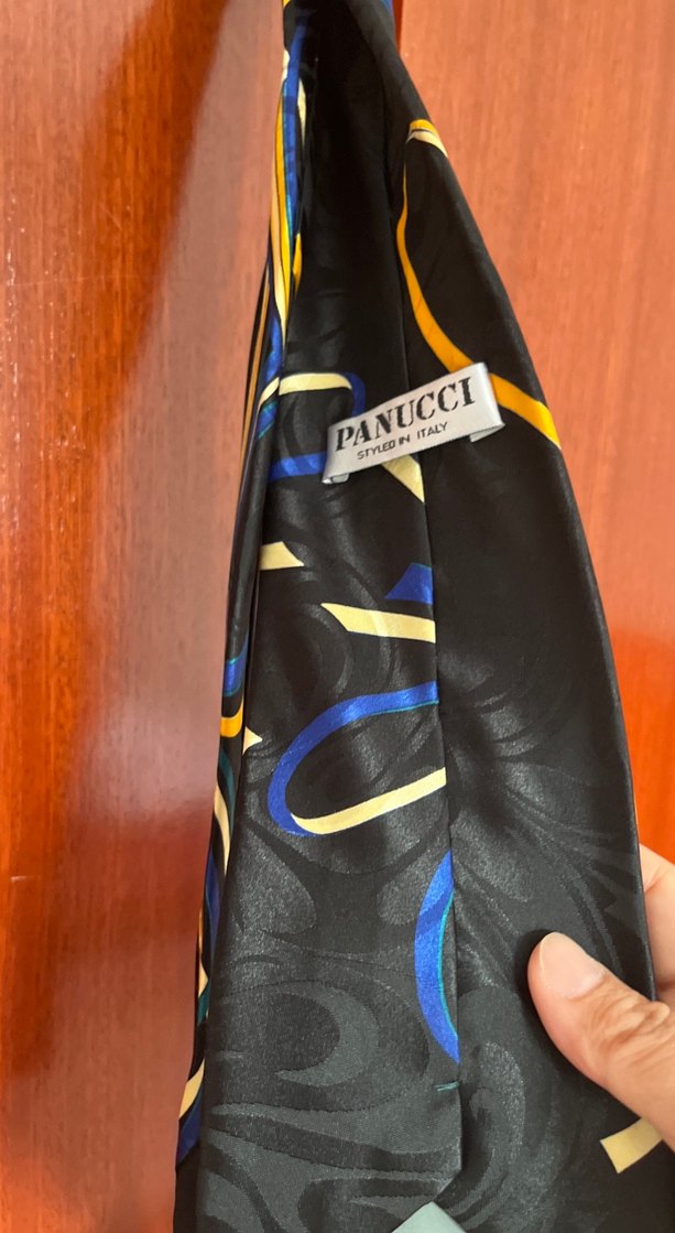 Panucci/İthal/Çok Renkli Bohem Erkek ipek Kravat - Görsel 2