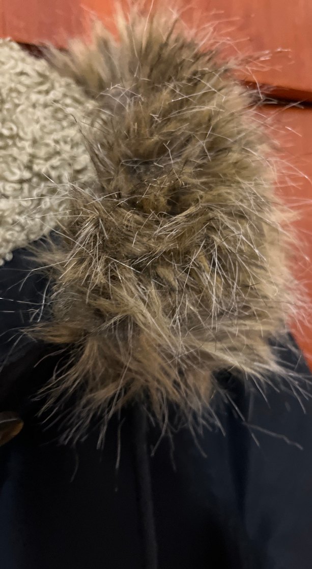 Siyah, Kürklü, Midi Boy Kadın Ceket/parka - Görsel 3