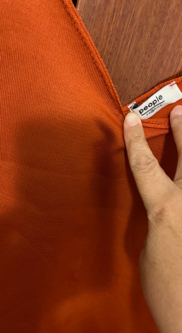 V Yaka Kahverengi Kadın Atlet (kiremit rengi taba tonlar) - Görsel 2