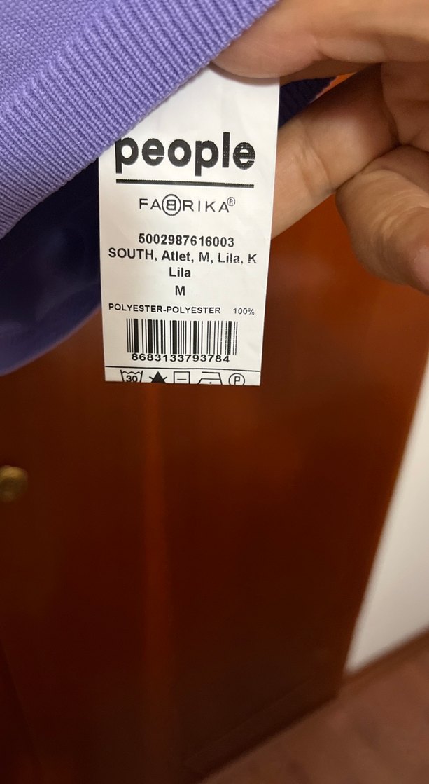 Mor V Yaka İnce Askılı Kadın Atlet kazak elastan - Görsel 3