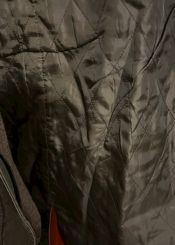 Düğmeli Kahverengi Kadın Süet Ceket nefti yeşil parka - Görsel 5