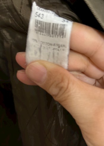 Düğmeli Kahverengi Kadın Süet Ceket nefti yeşil parka - Görsel 8