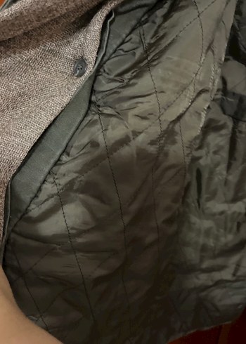 Düğmeli Kahverengi Kadın Süet Ceket nefti yeşil parka - Görsel 6