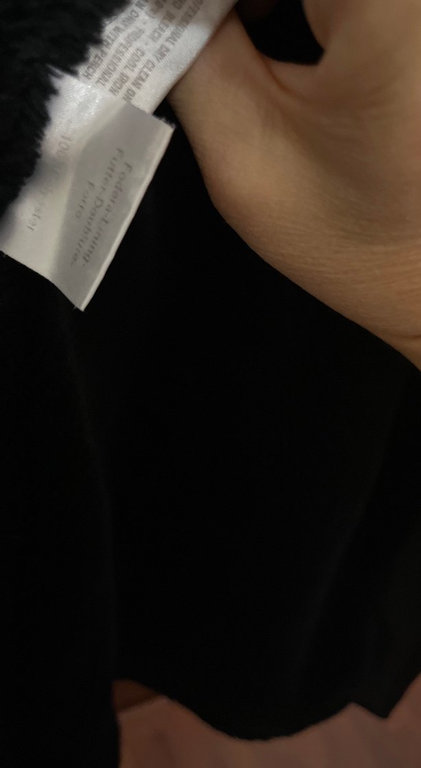 Düğmeli Siyah Midi Kadın Mont vintage kürklü - Görsel 5