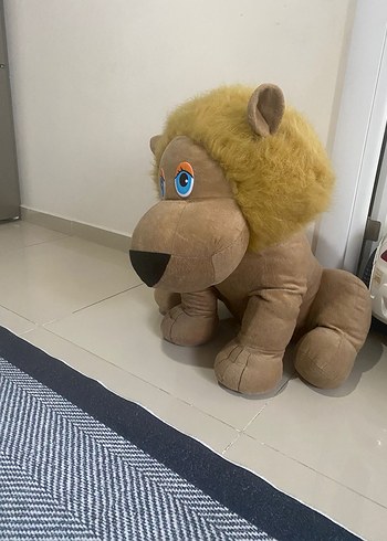 Beden Büyük Kahverengi Peluş Aslan Oyuncak