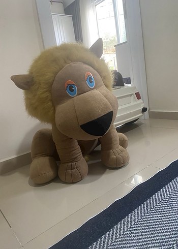 Büyük Kahverengi Peluş Aslan Oyuncak