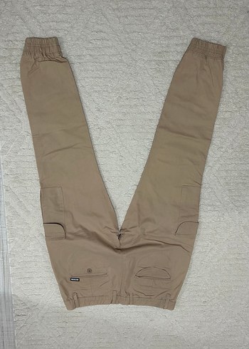 Bej Rahat Kesim Erkek Kargo Pantolon - Görsel 2