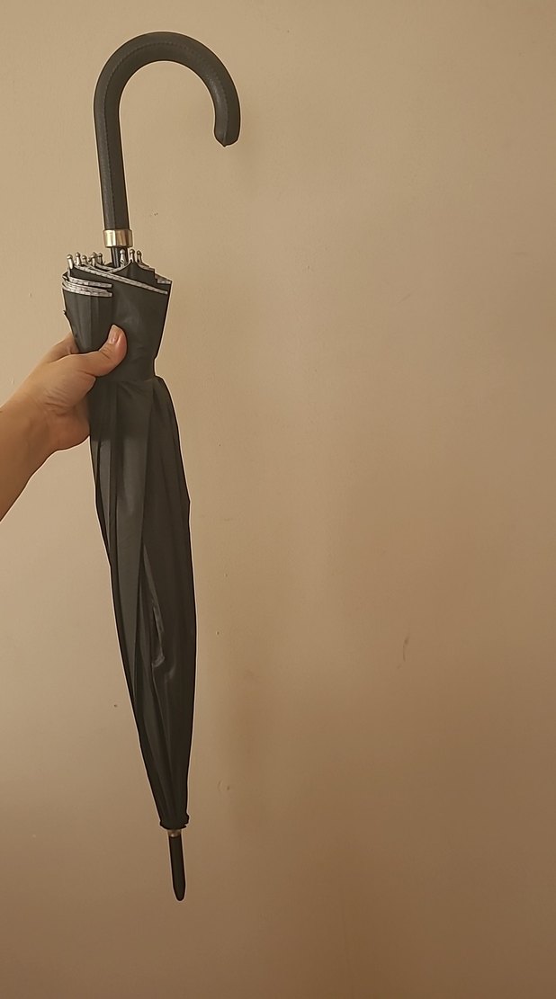 Klasik Siyah Kadın Şemsiye - Görsel 2