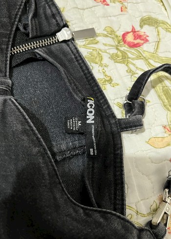 Mavi Siyah Denim Askılı Elbise | Mavi