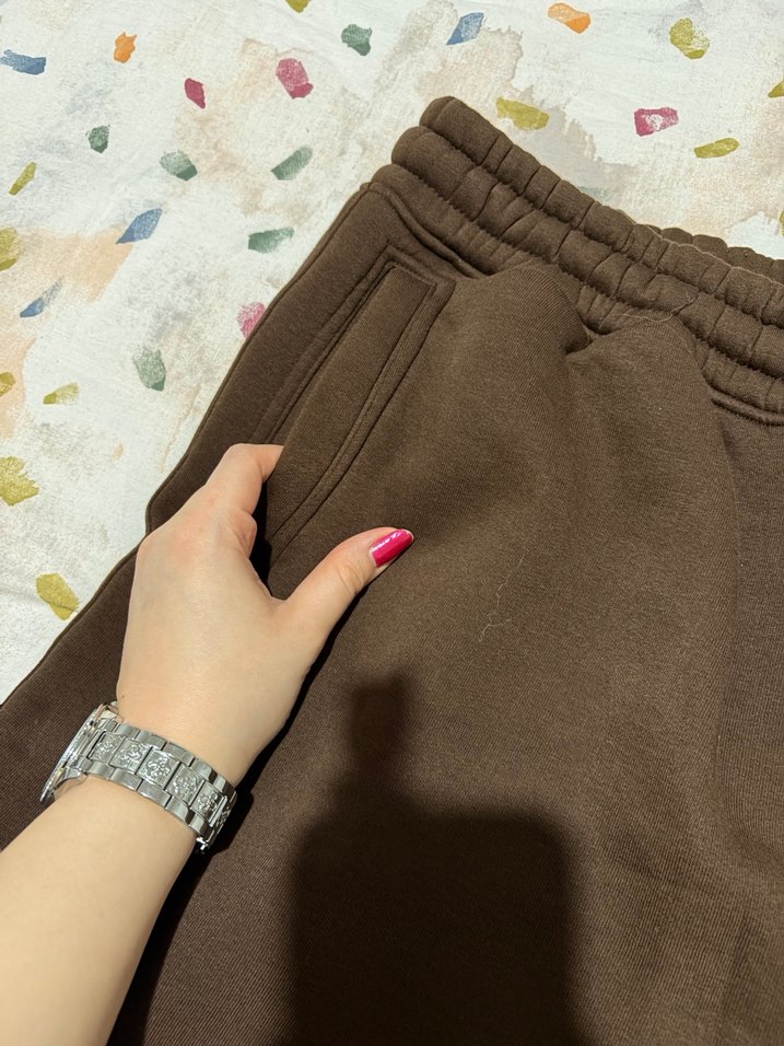 Erkek Relaxed Fit Pamuklu Kahverengi Eşofman Altı | GRIMELANGE - Görsel 5