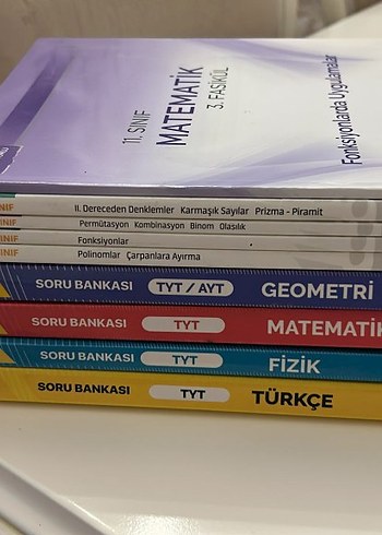 TYT/AYT Soru Bankası Seti - Matematik, Geometri, Fizik, Türkçe
