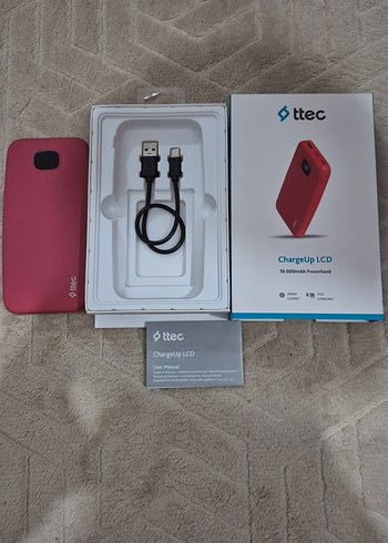 Ttec ChargeUp LCD Kırmızı Power Bank - Görsel 3