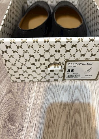 TERGAN Siyah Tokalı Kadın Topuklu Babet - Görsel 2