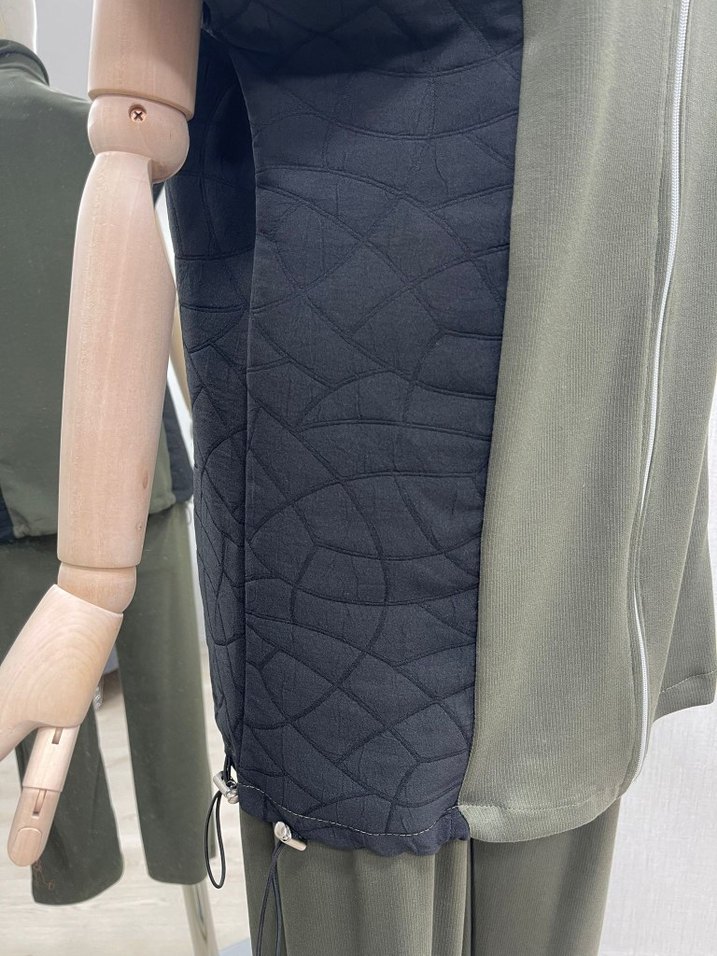 Kadın Kısa Kesim Kemerli Yüksek Yakalı Takım - Görsel 5