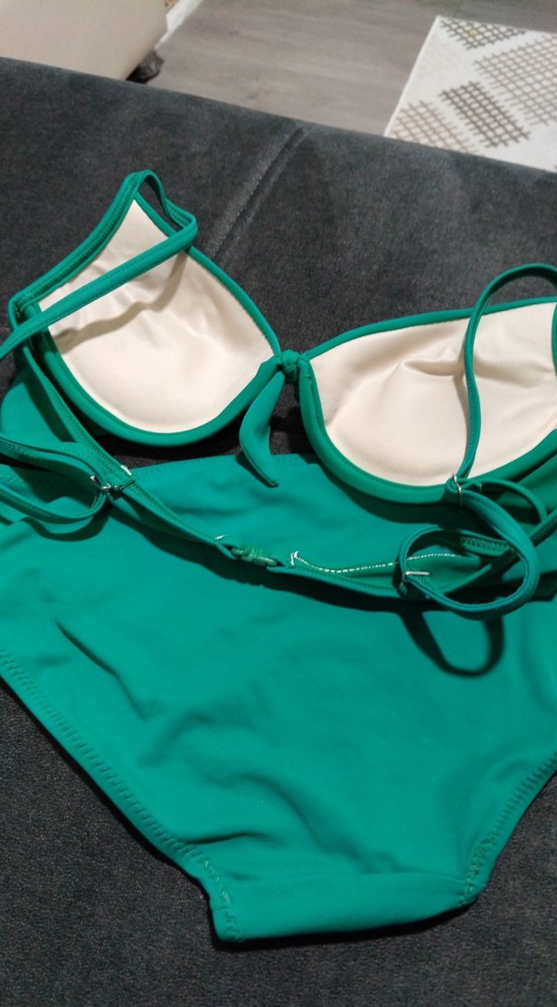 Yeşil Strappy Kadın Bikini Takımı - Görsel 5