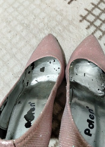 Pembe Yılan Desenli Stiletto Topuklu Kadın Ayakkabı - Görsel 5