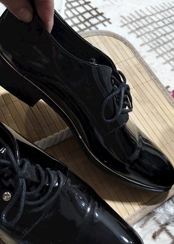 Siyah Parlak Rugan Erkek Klasik Ayakkabı - Görsel 6