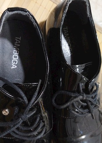 Siyah Parlak Rugan Erkek Klasik Ayakkabı - Görsel 4