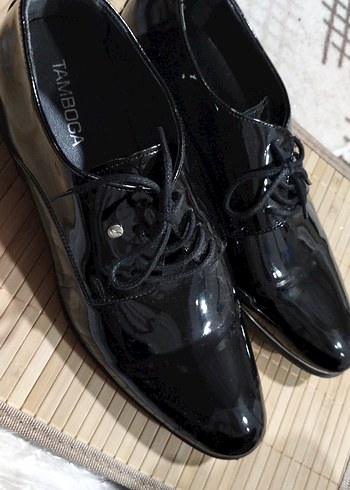 Siyah Parlak Rugan Erkek Klasik Ayakkabı - Görsel 7