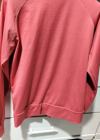 Pembe Fermuarlı Kadın Spor Ceket - Görsel 4