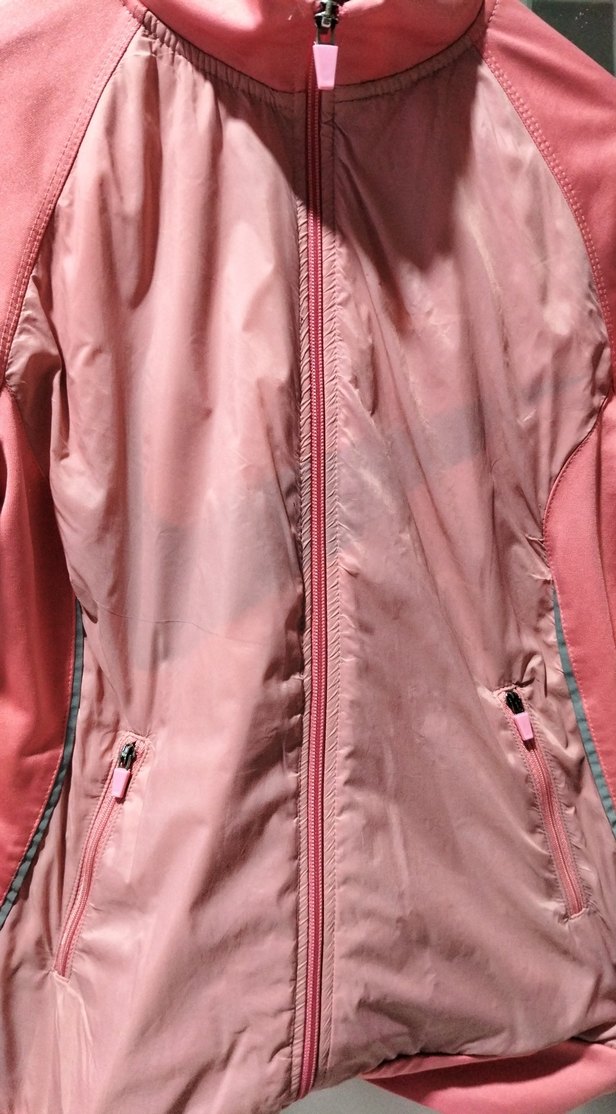 Pembe Fermuarlı Kadın Spor Ceket - Görsel 2