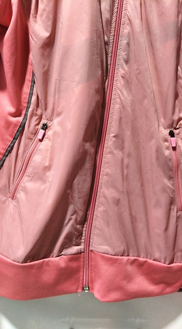 Pembe Fermuarlı Kadın Spor Ceket - Görsel 3