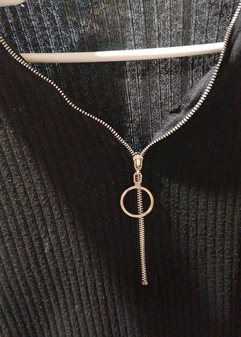 Kadın Siyah Triko Uzun Elbise Standart beden. - Görsel 6