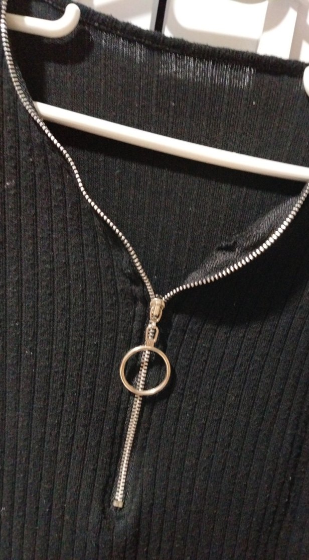 Kadın Siyah Triko Uzun Elbise Standart beden. - Görsel 2