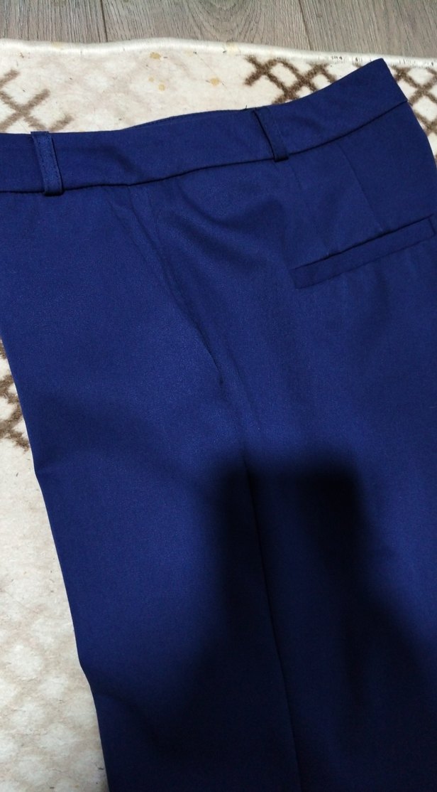 Parlak Mavi Kadın Pantolon - Görsel 3