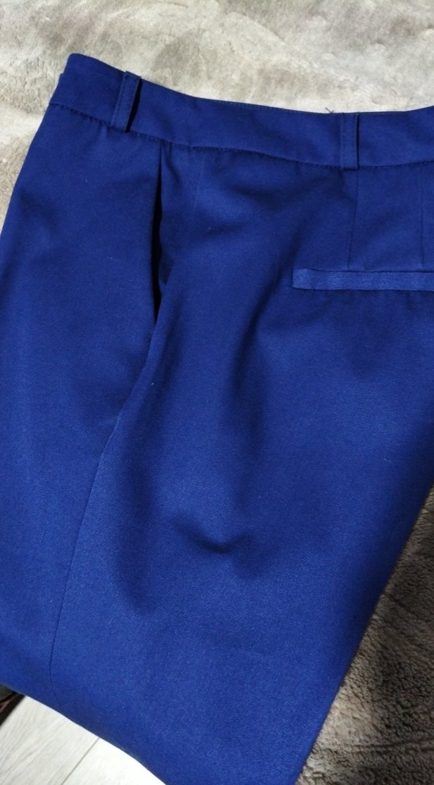 Parlak Mavi Kadın Pantolon - Görsel 4